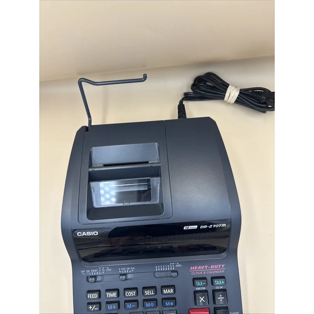 Casio DR-210TM Heavy-Duty 12-Digit Desktop Printing Calculator